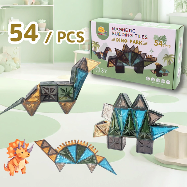 Sciencebaby 恐龍樂園54片 磁力片