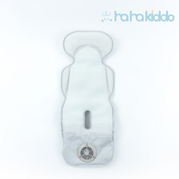 HaHa Kiddo 抑菌循環風扇涼墊 雲霧灰 台灣製