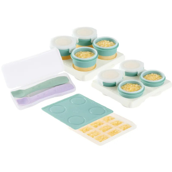 2angels 副食品餐具全配組｜4件組(15ml+60ml+120ml+湯匙)各一組台灣製