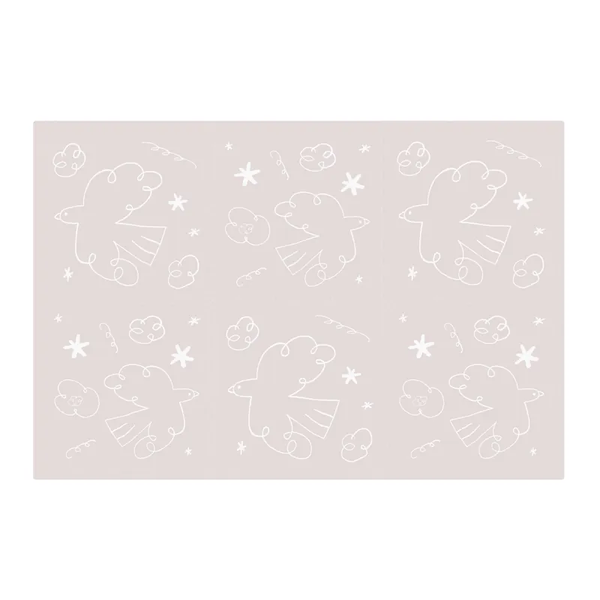 Pato Pato 小島晴空-抗菌款地墊 奶霧粉(6片組)