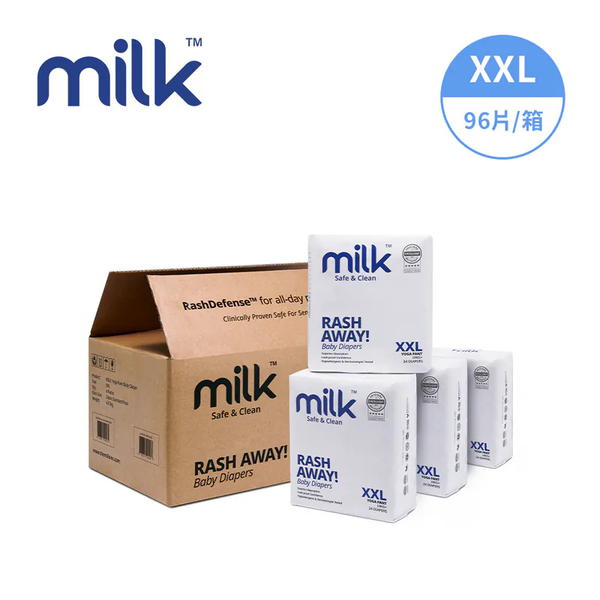 Milk 鎖水芯牛奶尿布 褲型 XXL 24片x4包 箱購 廠商直送