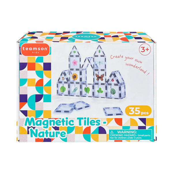 美國 Teamson 大自然奇幻貼紙探險磁力片組-35PCS