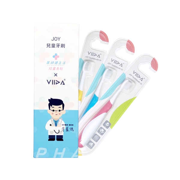 藥師健生活 VIIDA聯名蒼藍鴿 JOY兒童牙刷