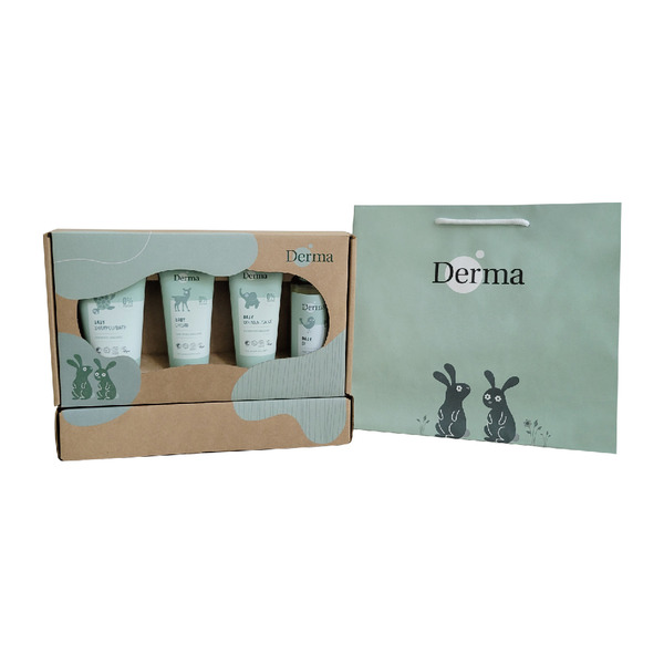 Derma丹麥德瑪 有機寵愛寶寶新生禮 新生賀禮/滿月禮盒 有機寶寶系列