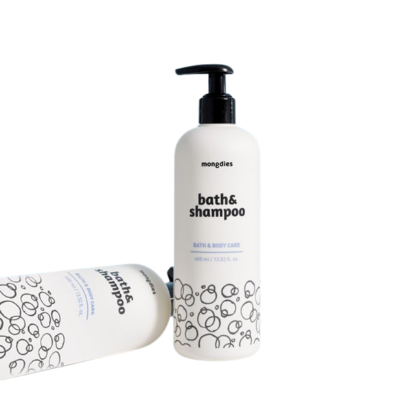 4/13-4/19 mongdies 燕麥益生菌寶寶洗髮沐浴乳(400ml)+壓頭