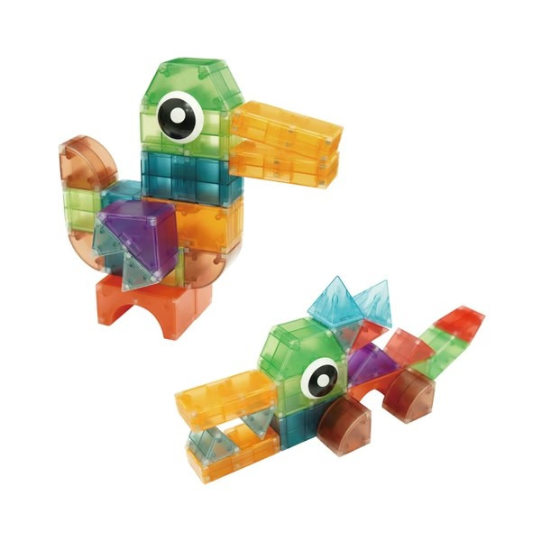 小牛津 3D磁力積木塊-42pcs(磁吸玩具/百變魔方/幾何形狀DIY)