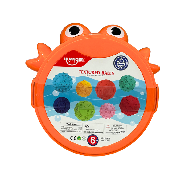 外觀微瑕 螃蟹收納盒幾何感官軟球組 6M+