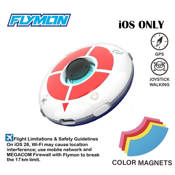[MEGACOM]Megacom FLYMON – Poket Go Auto Catcher , Earn Candy, XP & Stardust , AR Exploration Enhancer , Portable Location Navigation Assistant-Based AR Games , USB-C Charging , iOS Only , Flymon App