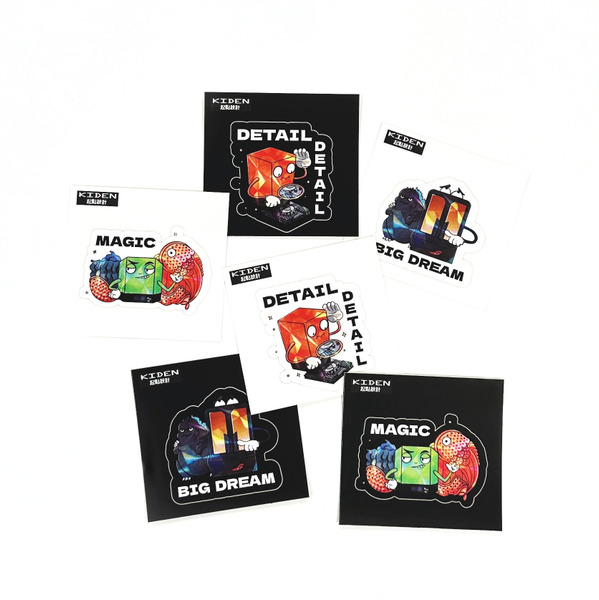 3DNA 潮流印趣貼紙組-光固化系列