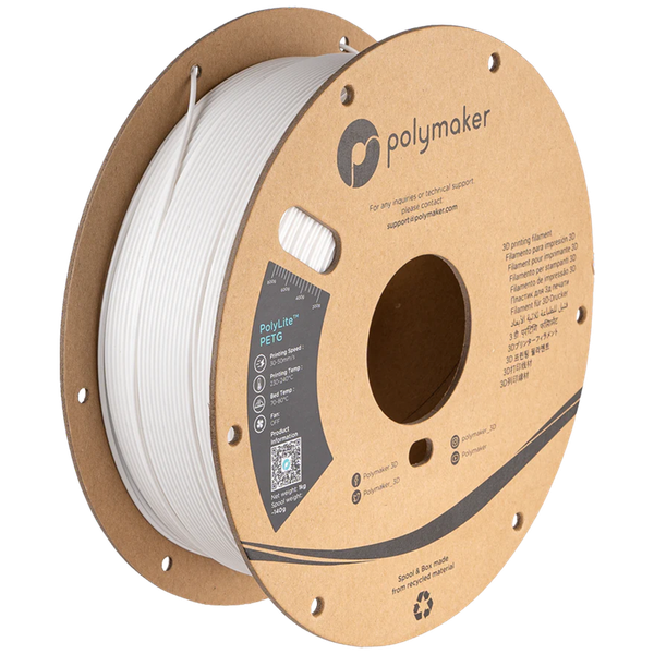 【專屬賣場】PolyLite PETG 白色*3+PolyLite PETG 透明*1+P2S 平滑PEI列印底板*1