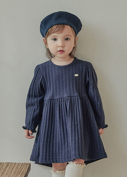 Little Tini｜歐洲小千金氣質連身裙-藍