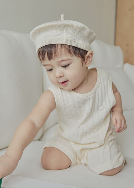 Little Tini｜腳踏墊包屁衣-白