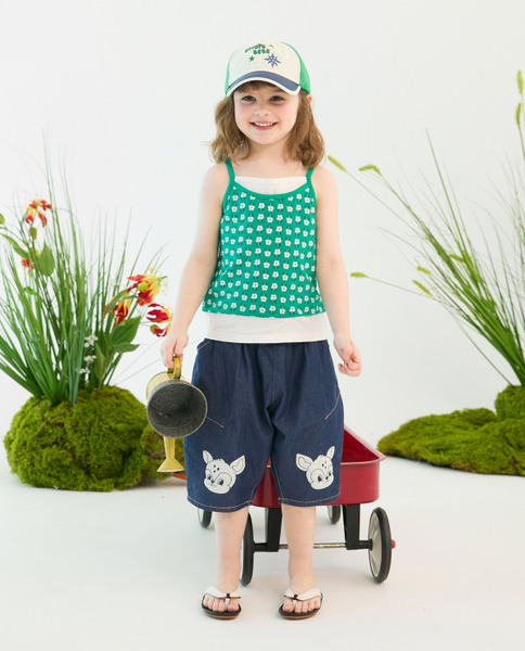 Rototobebe｜可愛動物區七分褲(2色)