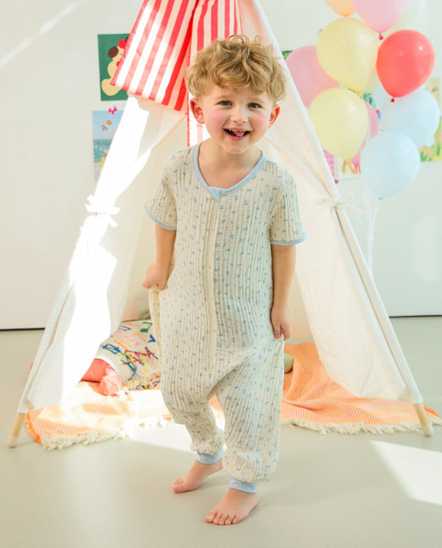 Rototobebe｜拉來拉去小花防踢背心(2色)