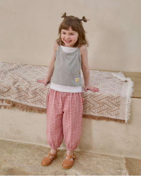 Rototobebe｜格子鬆餅褲子(2色)