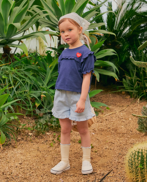 Rototobebe｜花邊捲捲短褲(3色)