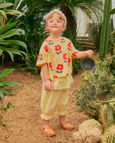 Rototobebe｜小村婦蕾絲裙襬七分褲(2色)