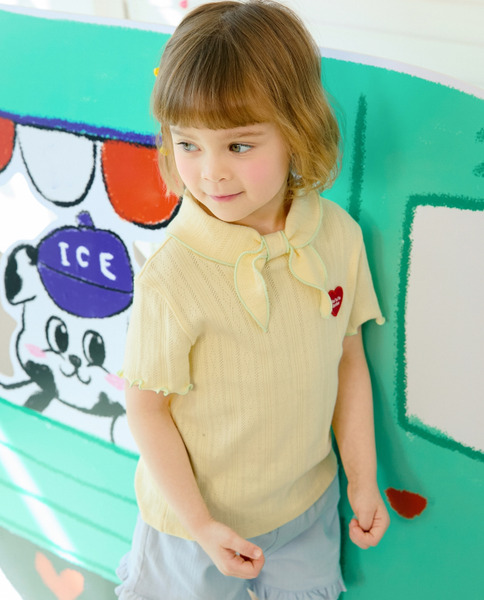 Rototobebe｜夏日可愛水手上衣(2色)