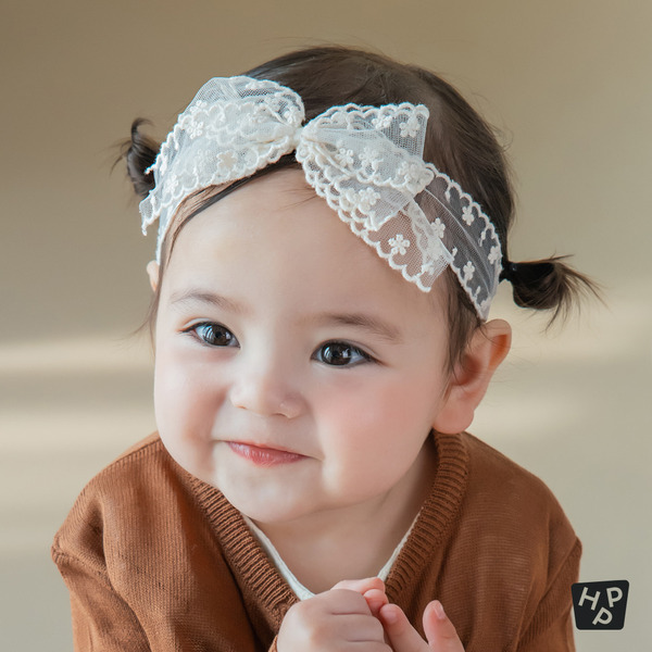 Happy Prince｜小白花蕾絲髮帶