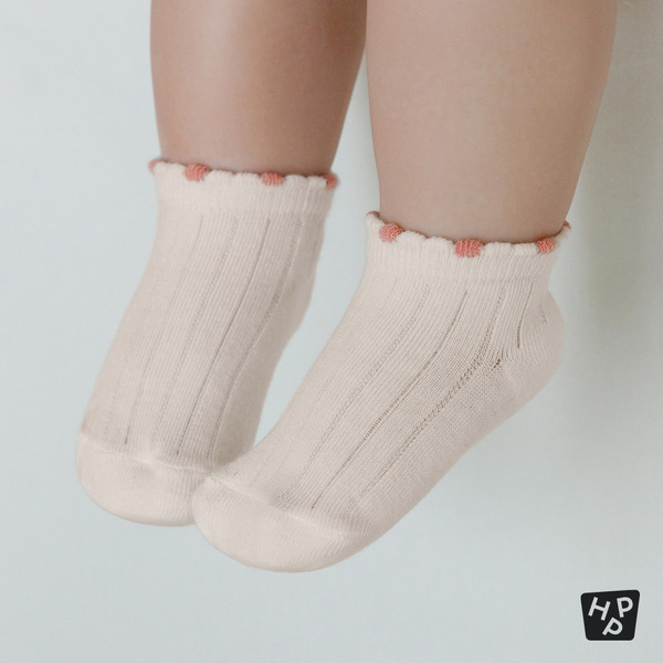 Happy Prince｜橘色毛球襪子