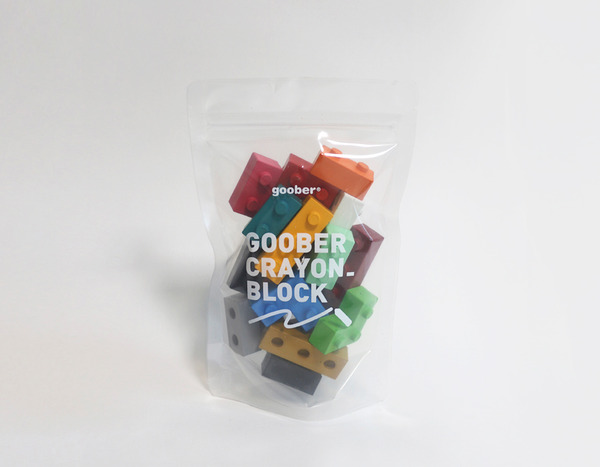 GOOBER｜積木造型蠟筆袋裝