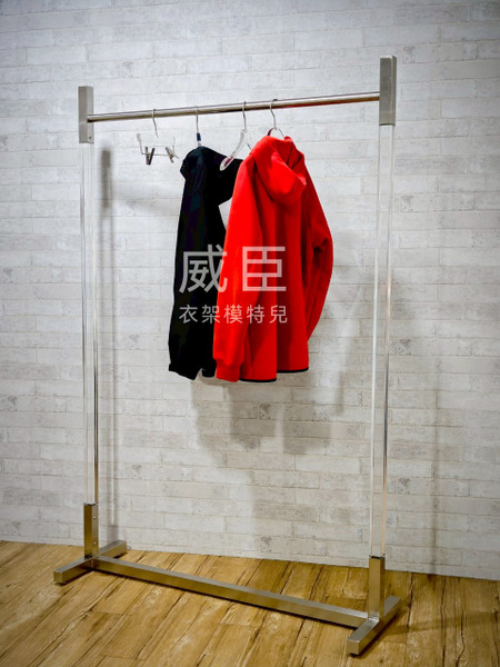 壓克力單桿服飾陳列架