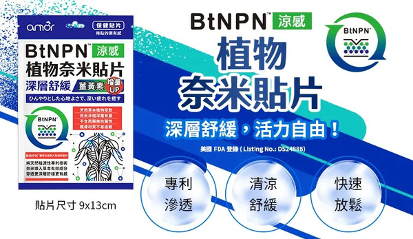 麗臺生醫 薑黃素植物奈米貼片(1包6片) 涼感貼布 奈米滲透 深層放鬆