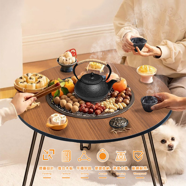 煎烤煮-多功能戶外摺疊桌(圍爐煮茶折疊燒烤爐)