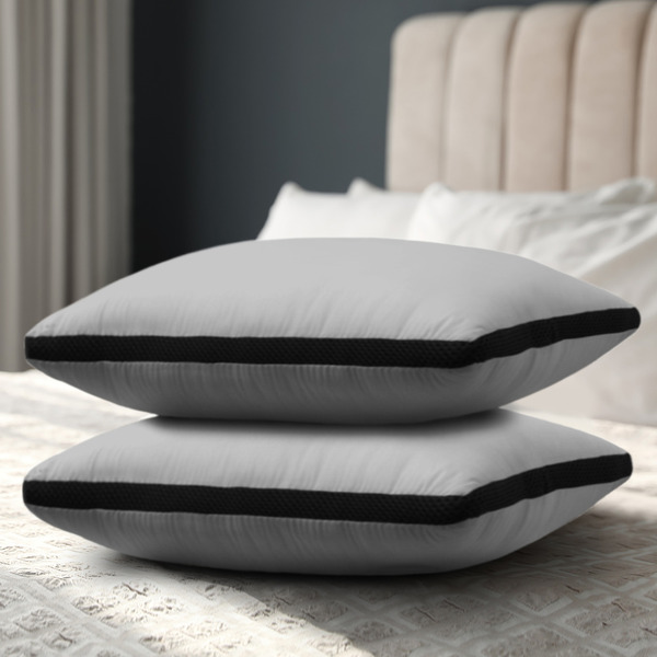 石墨烯羽絲絨獨立筒枕 (石墨烯+50顆獨立筒)