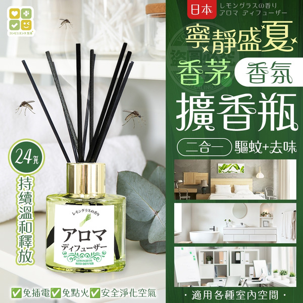 【預購】日本CLH 寧靜盛夏香茅擴香瓶