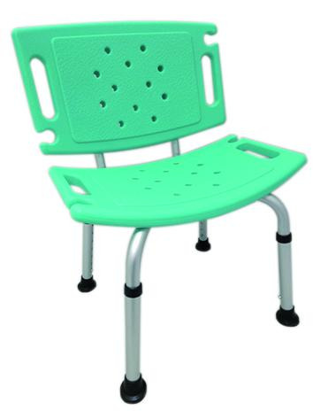 富士康 FZK-0013洗澡椅 靠背可拆 調整高低 綠