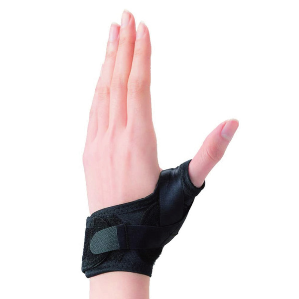 日本製【bonbone】拇指支撐型護腕CM+(黑)S/M(左右兼用)