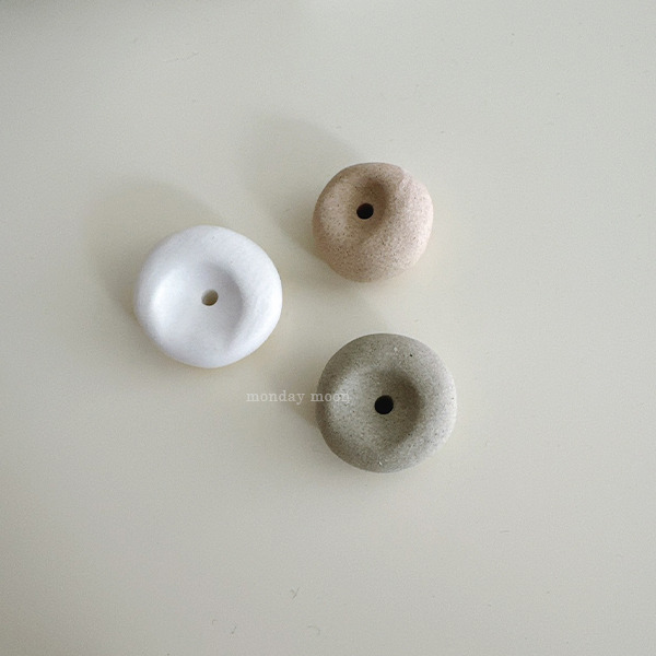 monday moon 陶製線香座│圓圓款