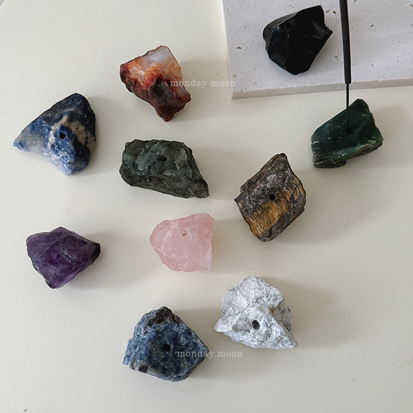 monday moon 天然礦石線香座