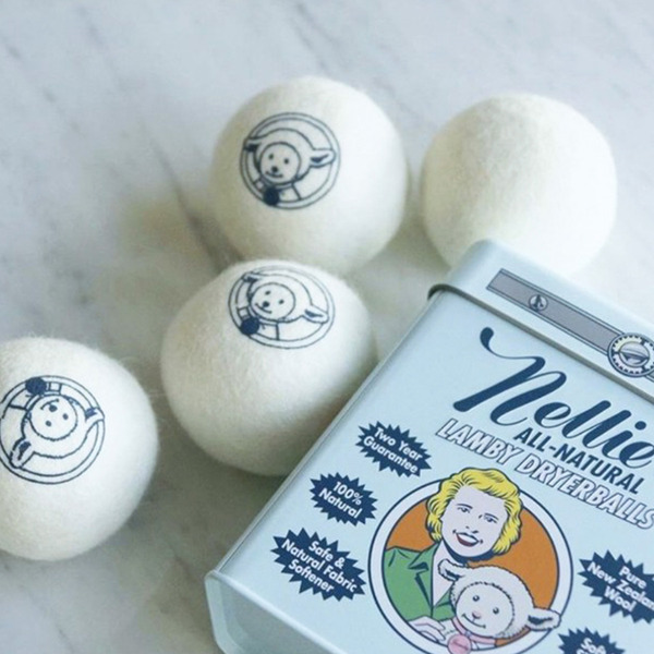 加拿大 Nellie's 復古存錢筒鐵盒 100% 純羊毛烘衣球