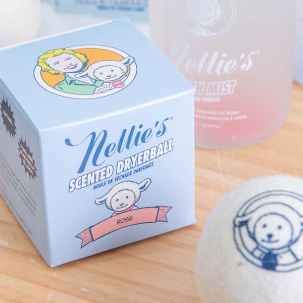 加拿大 Nellie's 羊毛烘衣球│玫瑰