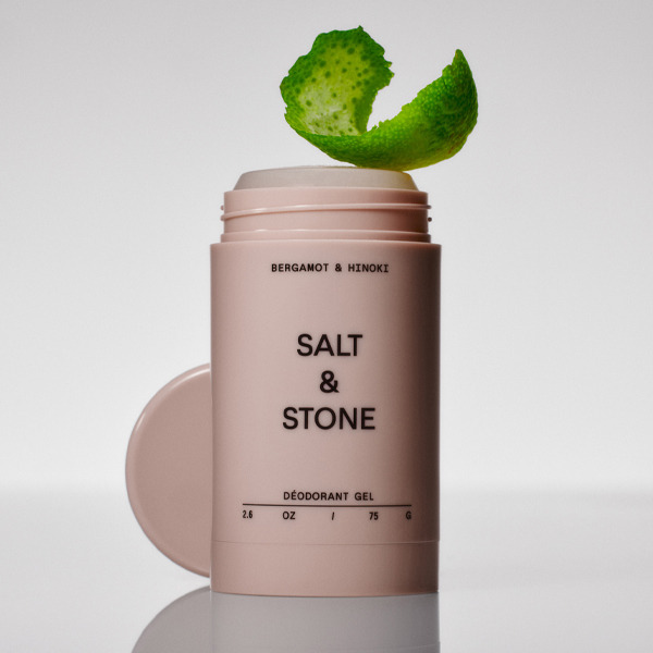 SALT & STONE 天然體香膏│檜木佛手柑│敏感肌配方 (粉紅瓶身)