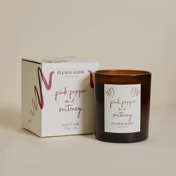 英國製 Plum & Ashby  ✦節慶香氛蠟燭✦粉紅胡椒肉荳蔻