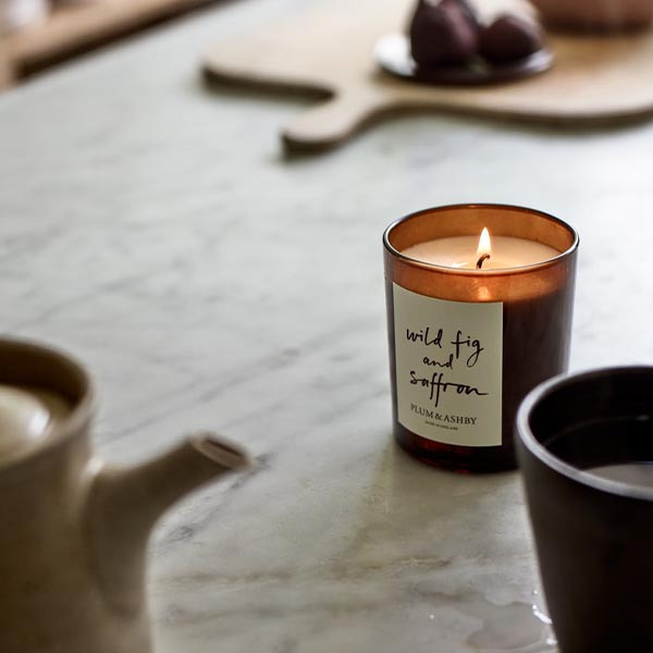 英國製 Plum & Ashby  香氛蠟燭│無花果番紅花