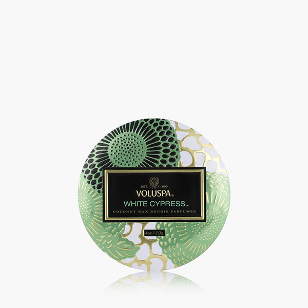 VOLUSPA 錫罐香氛蠟燭│白絲柏 4oz