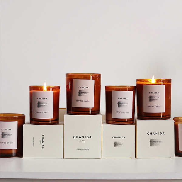 CHANIDA 香氛蠟燭│琥珀玻璃150g│日本手工澆注製作 (紙盒裝)