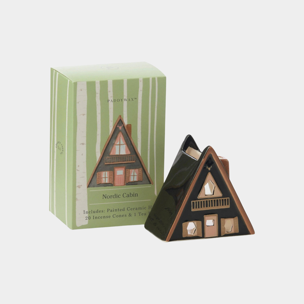 美國 PADDYWAX 陶瓷香氛小屋│北歐小屋│附祕魯聖木香椎20個 & 小茶蠟