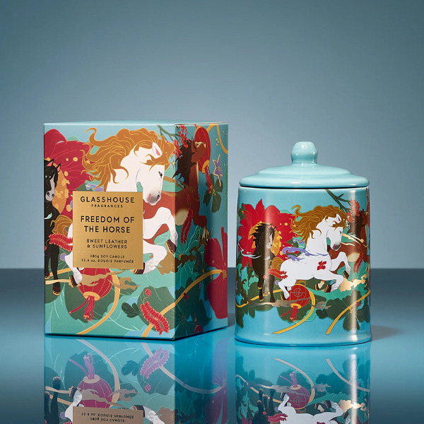 澳洲 GLASSHOUSE 香氛蠟燭│馬年限定款 (380G) Freedom of The Horse