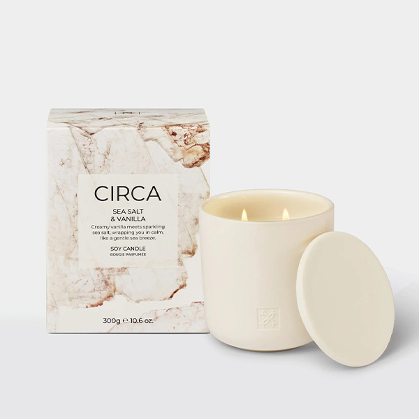 澳洲 CIRCA HOME│大豆香氛蠟燭│海鹽香草 (70g & 300g 陶罐)