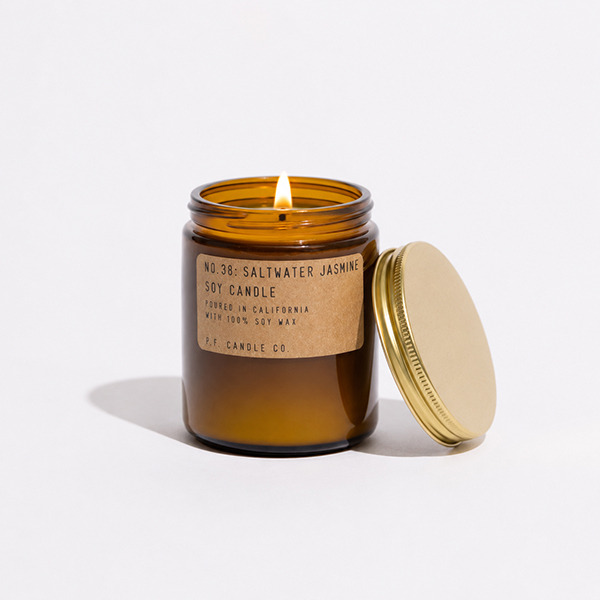 美國 P.F. CANDLE│No.38 海鹽茉莉│大豆香氛蠟燭 (7.2oz)