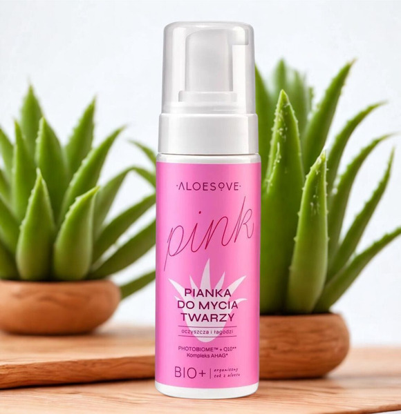 蘆薈溫和淨膚潔顏慕斯｜ALOESOVE PINK