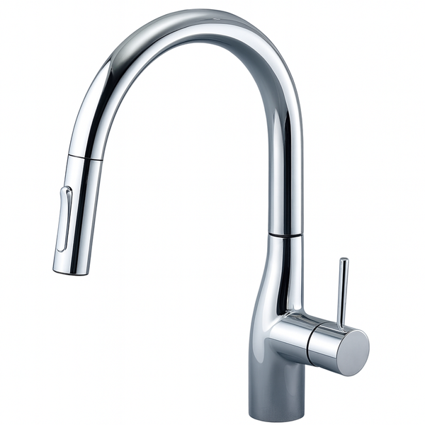 KVK 水龍頭 可伸縮鵝頸造型 時尚銀【KM6061EC】