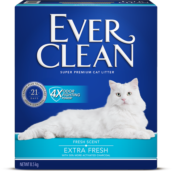 【藍鑽貓砂 Ever Clean】4倍淨味貓砂 無香、微香/8.5kg*6入｜新配方
