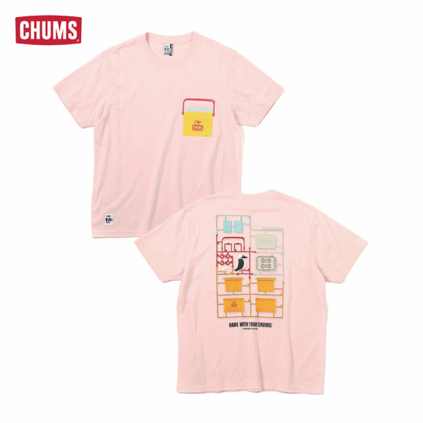 CHUMS 男/女/中大童 Camper Cooler Pocket T-Shirt 短袖上衣 粉紅