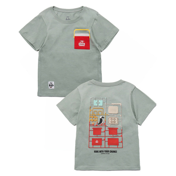 CHUMS 男/女/中大童 Camper Cooler Pocket T-Shirt 短袖上衣 草綠